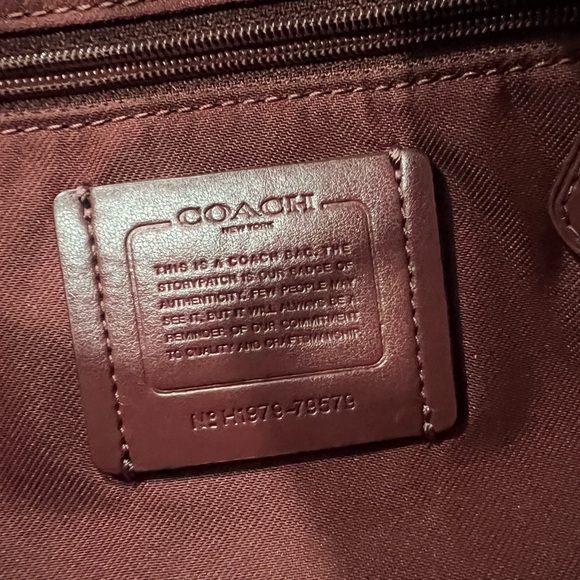 Coach Taylor Khaki Brown Taylor Tote In Signature Jacquard 37229 Authentic - Picture 9 of 9